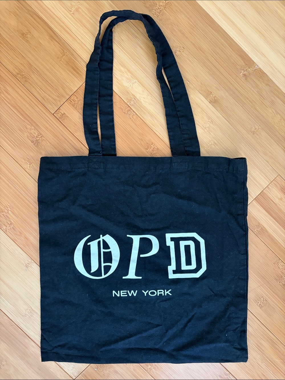 Black OPD New York Canvas Tote Bag